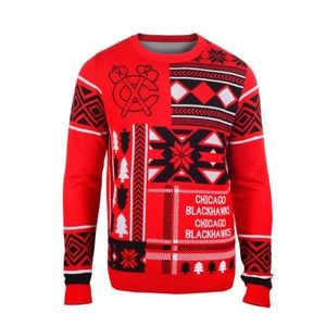 Men’s Chicago Blackhawks Hockey Christmas Sweater